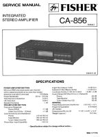 Fisher CA-856 - Service Manual 
